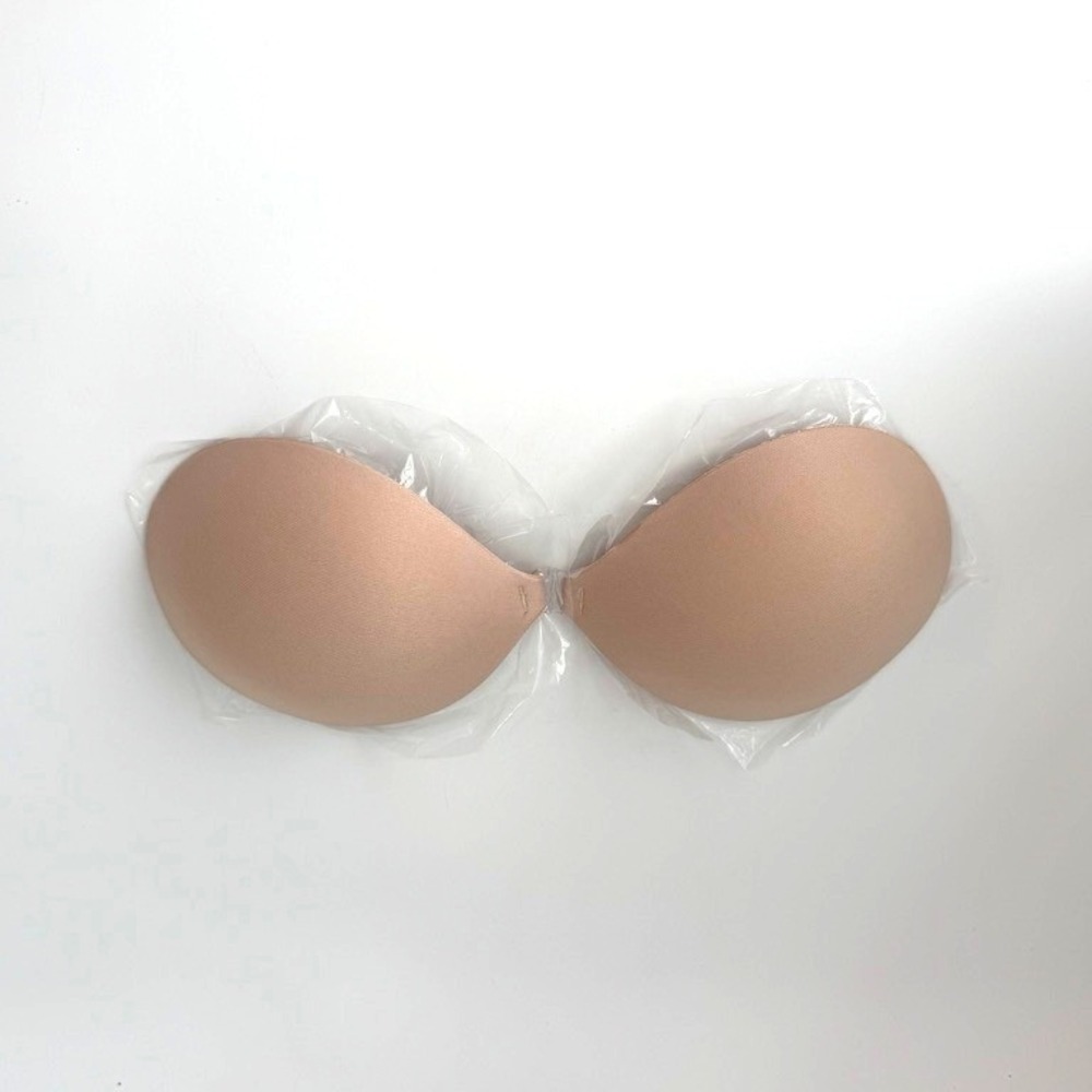 BOOMBA Magic Padded Sticky Bra Beige Size A Adhesive Strapless Backless Cleavage